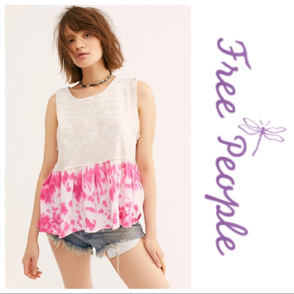 Free People Tops - NWT We The Free Tie Dye Anytime Tank